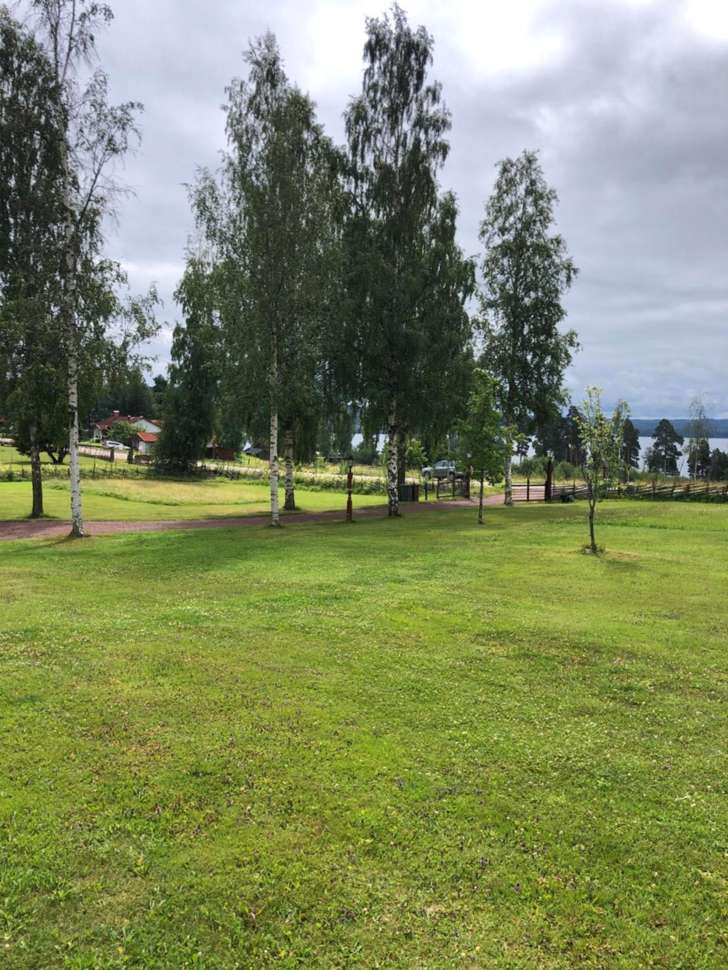 Mysigt Boende I Raettvik Med Utsikt Oever Siljan Bagian luar foto