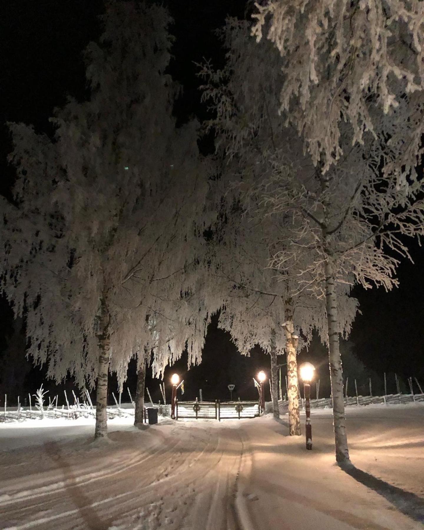 Mysigt Boende I Raettvik Med Utsikt Oever Siljan Bagian luar foto