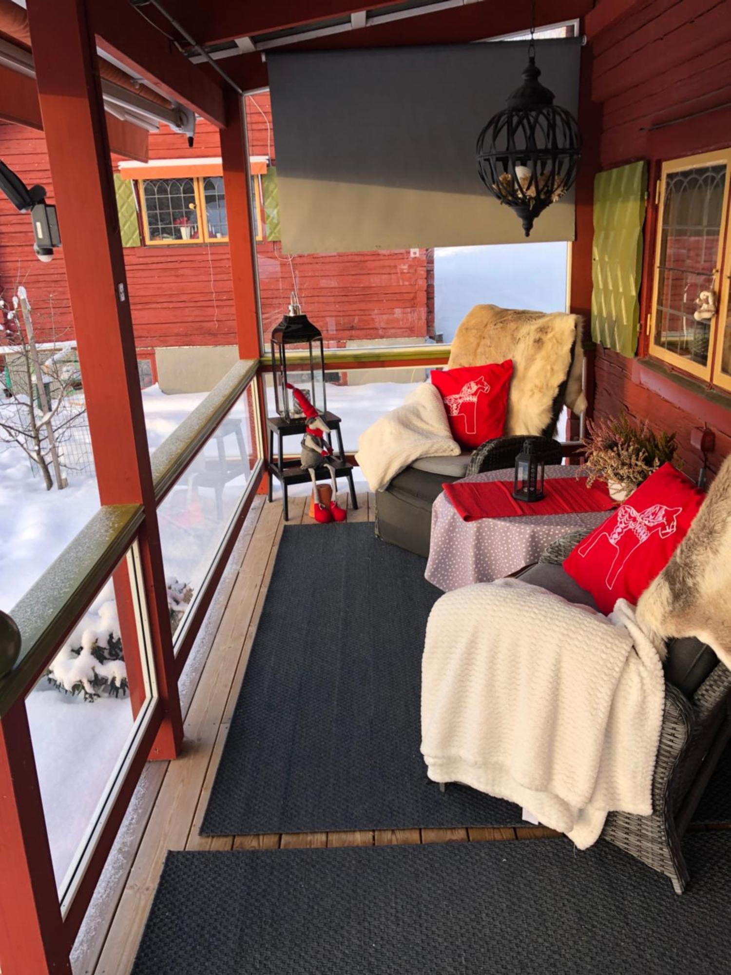 Mysigt Boende I Raettvik Med Utsikt Oever Siljan Bagian luar foto